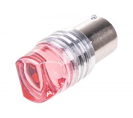 Диодная автолампа SKYWAY S25, P21W, 12 В, 9SMD диодов, BA15s, 1-контная, flash, красная, противотуманные/стопы S08201460 