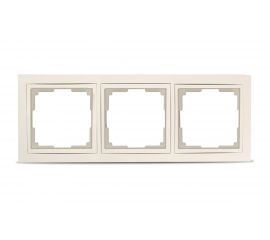 Рамка Smartbuy 3-местная пластик бежевая Нептун SBE-05i-Plastic-FR-3 