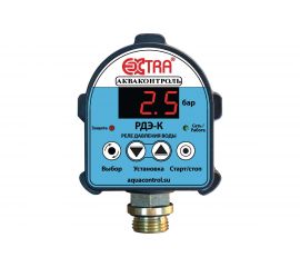 Реле давления воды электронное с изолированным выходом для насоса EXTRA АКВАКОНТРОЛЬ РДЭ-К-10-1,5 