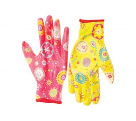 Перчатки SKRAB, полиэстер с нитриловым прозрачным покрытием, 7/S 27691 