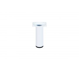 Ножка Tech-Krep D30х100 круглая, нерегулируемая, белая - накладка 151291 