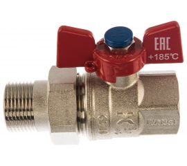 Шаровой кран IVANCI Superior с разъемным соединителем, бабочка внутренняя/наружная резьба 3/4" IVC.100227.N.04 