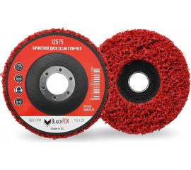 Диск зачистной Clean Strip Red 115х22 мм с фибровой оправкой BlackFox 12575 