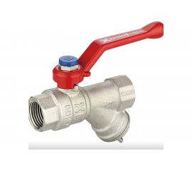 Шаровой кран IVANCI Superior с фильтром, ручка-рычаг, внутренняя/внутренняя резьба 1/2" IVC.100292.N.03 