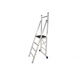 Профессиональная стремянка с помостом Алюмет 4 ступени АРЕ 1404 