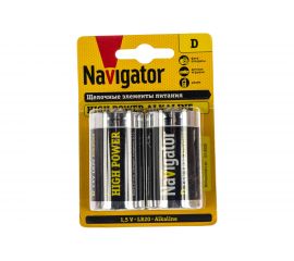 Элемент питания 94 755 NBT-NE-LR20-BP2 блистер 2шт Navigator 4607136947559 149226 