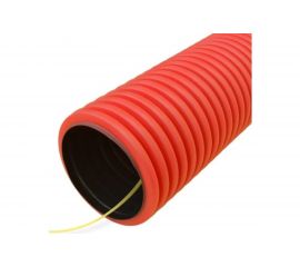 Гофрированная двустенная труба Промрукав ПНД гибкая тип 450 с/з красная д110, 20м/уп PR15.0241 