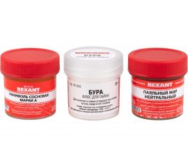 Набор для пайки К3 твердый флюс REXANT 09-3742 