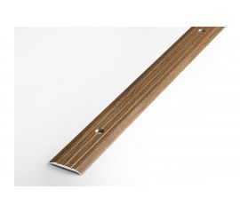 Порог прямой алюминиевый декоративный (25 мм, 1,8 м, Дуб престиж) ЛУКА УТ000025988 