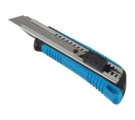 Строительный нож с двухкомпонентной ручкой и металлической направляющей 18мм Jettools JT1602300 