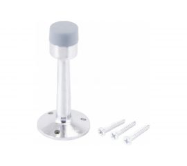 Дверной ограничитель Стандарт (европакет; прямой; хром) 11102 