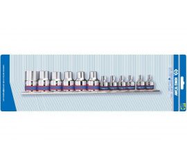 Набор торцевых головок KING TONY 1/2; 3/8 TORX Е4-Е20 12 предметов 7113PR 