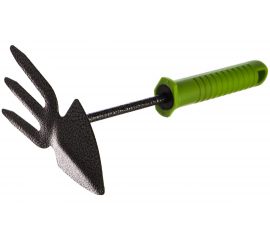 Комбинированная 3-зубая мотыжка, SPARTA защитное покрытие, пластиковая рукоятка 62389 