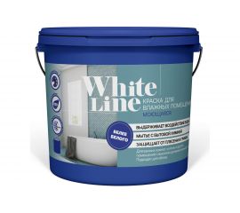 Краска для влажных помещений White Line (моющаяся; 14 кг) 4690417092567 