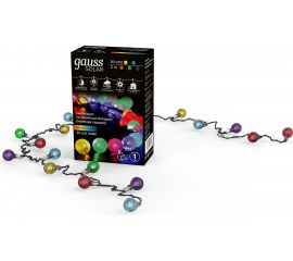 Садовая гирлянда GAUSS мультицвет Solar GS031 
