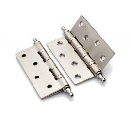 Петля стальная 100*75*2,5, 4 подшипника, декоративный колпачок РЕНЦ 100- 4BB CH SN 