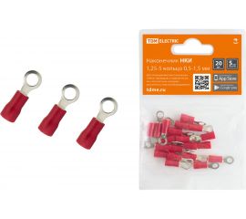 Наконечник НКИ TDM 1,25-5 кольцо 0,5-1,5мм 20шт SQ0568-0002 