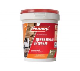 Лак акриловый PARADE L70 деревянный интерьер полуматовый 0,9 л Россия Лк-00010340 