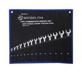 Набор комбинированных ключей, 14шт BOVIDIX 0610314 