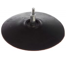 Тарелка опорная резиновая для дрели, на липучке, d=125 мм STAYER MASTER 35740-125 