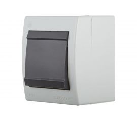 Клавишный однополюсный выключатель Aling-conel POWER IP44 10AX 250В открытой установки, серый 251.1A 117019 