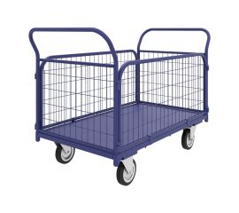 Тележка RUSKLAD ТС 8 (700x1000) d160мм платформенная, с сетчатыми бортами 
