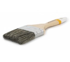 Плоская кисть для алкидных эмалей и грунтовок ZOLDER 75 х 15 мм, смешанная щетина, деревянная ручка en07515 