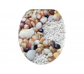 Сиденье для унитаза SANTRADE Прибрежные камешки 0506 