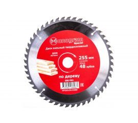 Диск пильный твердосплавный Special (255х30 мм; 48 зубов) MONOGRAM 086-983 
