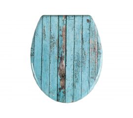 Сиденье для унитаза SANTRADE Палуба бирюза 0507 