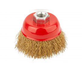 Кордщетка чашечная для УШМ (витая латунированная) 125 мм Профессионал 9638 