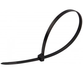Кабельная нейлоновая хомут-стяжка REXANT 350x7,6 мм, черная, упаковка 100 шт. 07-0353 