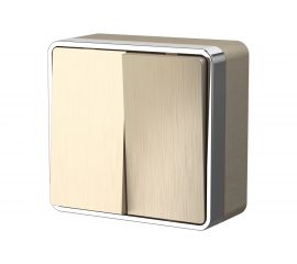 Выключатель WERKEL W5020010 двухклавишный Gallant шампань рифленый a051044 