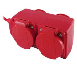 Силовой удлинитель с крышками TDM Уз16-02/02IP44, 4 места/10м, КГ 3х1,5 SQ1302-0021 