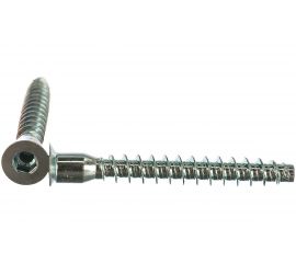 Винт-конфирмат Саморезик 6.4х50, потай, оцинк. 6-ти гр. 150шт DVIN-6.4/50-150 