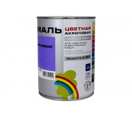 Универсальная цветная эмаль Радуга Colors ВД-АК 220 сиреневый, 0,9 л 142962 