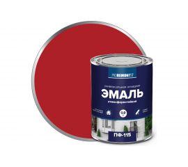 Эмаль PROREMONTT ПФ-115 красная, 0.9 кг Лк-00004468 
