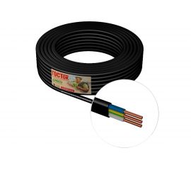 Кабель ВВГп-нг 3 х 2.5 чёрный 5м ГОСТок ГТ0202 
