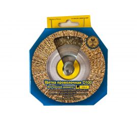 Щетка дисковая (100 мм; ось 8 мм) ООО НПП «Гефест» 104 