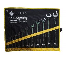 Набор ключей комбинированных трещоточных 12 предметов ЭВРИКА ER-20632 