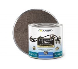 Эмаль с молотковым эффектом Лакра коричневая, 2.5 кг Лк-00004942 
