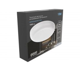 Встраиваемый светильник Gauss Frameless круг 18W, 4000K, 1/40 967511218 