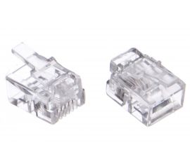 Телефонная вилка Cablexpert контакты 3m RJ-11 MP-6p4c/5 