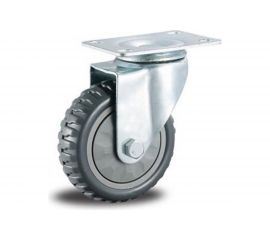 Колесо промышленное литое поворотное 125 мм MFK-TORG 4001125-ЛИТ 