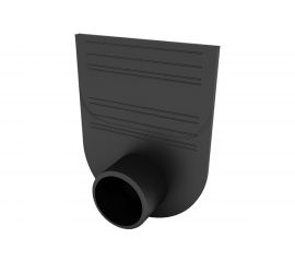 Заглушка-переходник для лотков пластиковых Ecoteck Стандарт 100.125 и 100.175 черный ДИ 01405000 