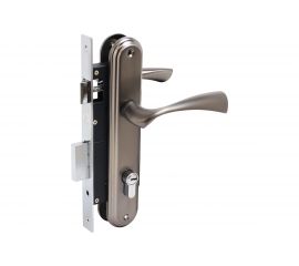 Врезной замок БУЛАТ ЗВ4-1.03.03 НОМОС (графит; 5 перфоключей; с ручками) 13964 