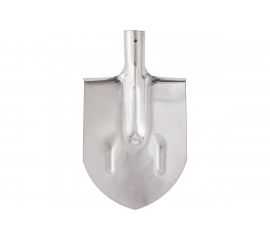 Штыковая лопата СИБРТЕХ нержавеющая сталь, 200х265 мм, ребра жесткости, без черенка 614375 