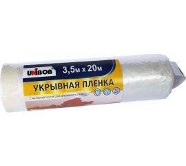 Пленка защитная 3.5х20 м с малярной лентой UNIBOB 211786 