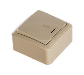 Проходной выключатель Lezard VIOLA с подсветкой, кремовый 751-0300-114 