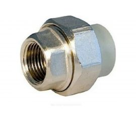 Муфта комбинированная RTP разъемная, американка, внутренняя резьба, D40х1 1/4 мм, серая 15804 